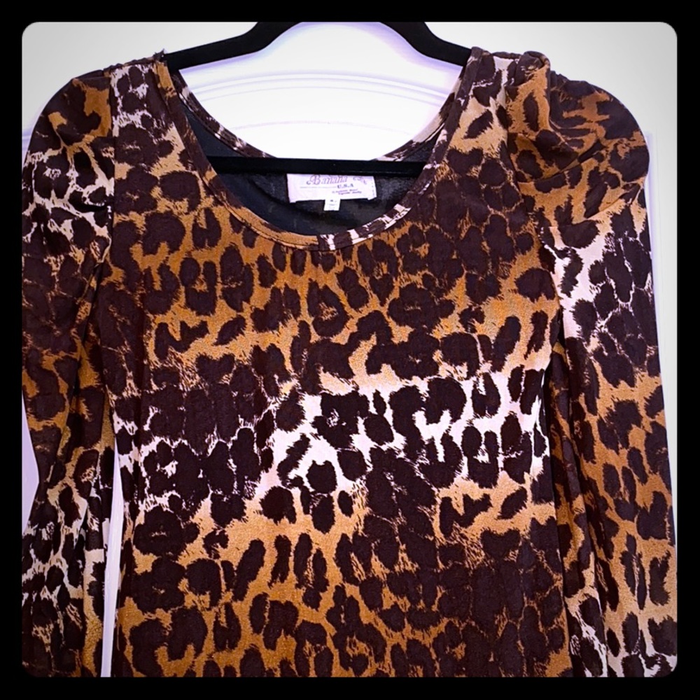 Leopard long sleeve top